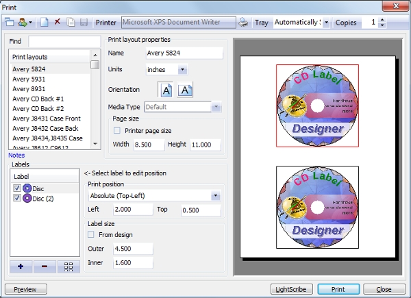memorex cd label maker software free download